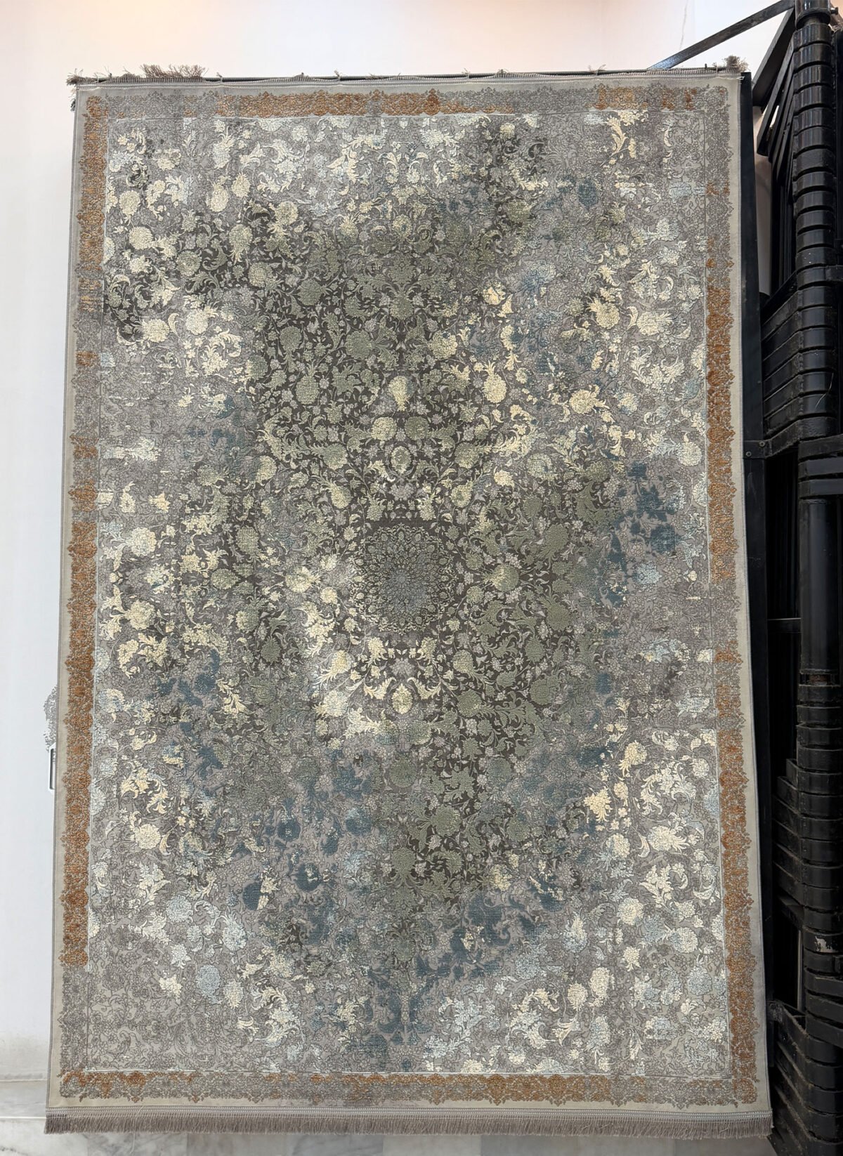 17827, Light - 1200 reed Persian machine-made carpet by Kazmi Carpets