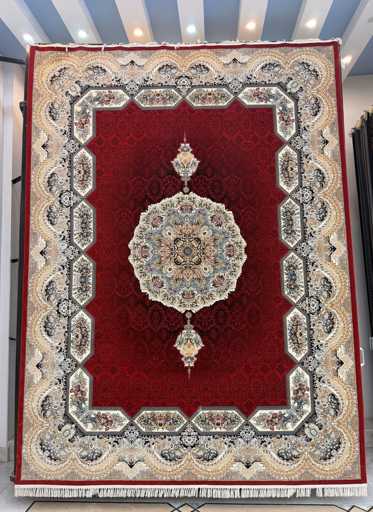 Haleeda, Red - 1200 reed Persian machine-made carpet by Kazmi Carpets - view 2