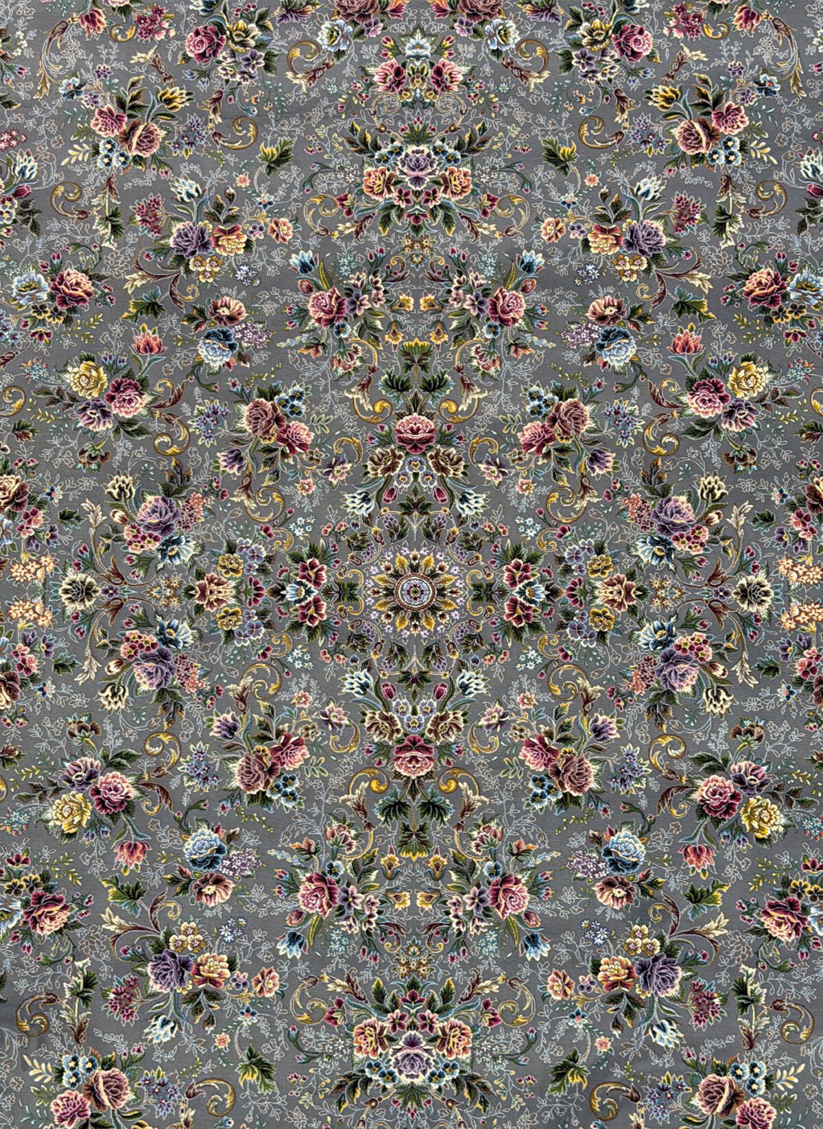 Rozalin, All Grey - 1200 reed Persian machine-made carpet by Kazmi Carpets - view 2