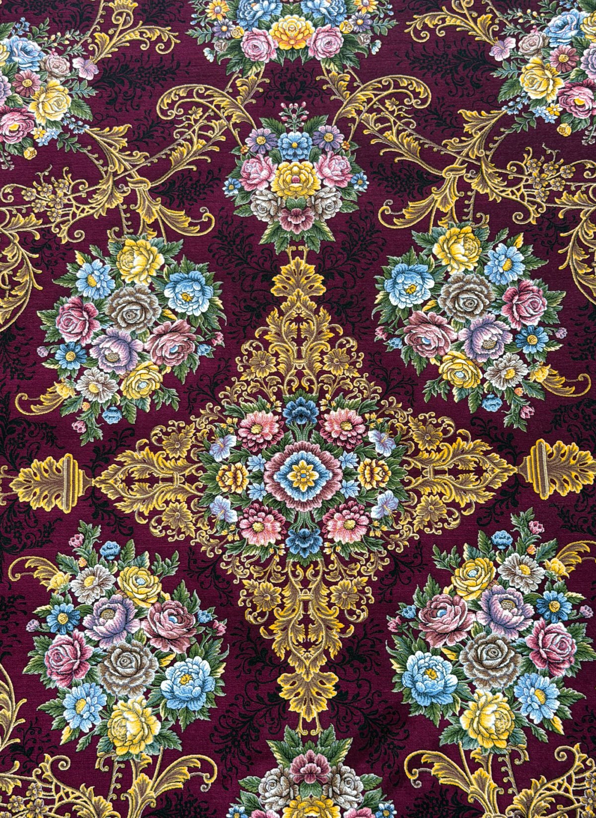 Aanashed, Maroon - 1200 reed Persian machine-made carpet by Kazmi Carpets - view 2