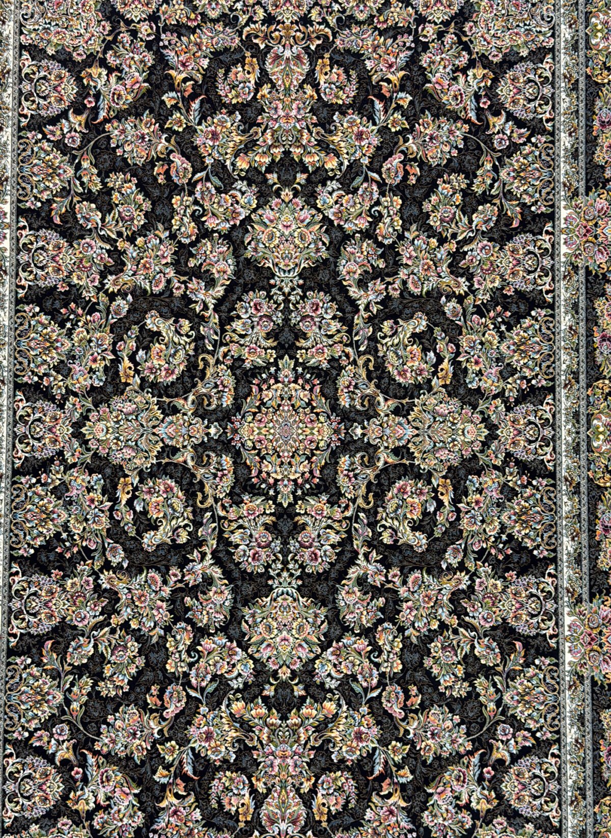 Maisoon, Black - 1200 reed Persian machine-made carpet by Kazmi Carpets - view 2
