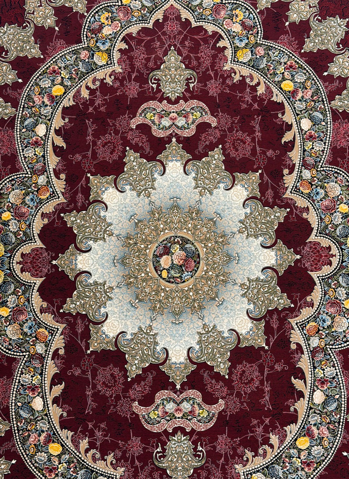 Sharukh, Red - 1200 reed Persian machine-made carpet by Kazmi Carpets - view 2