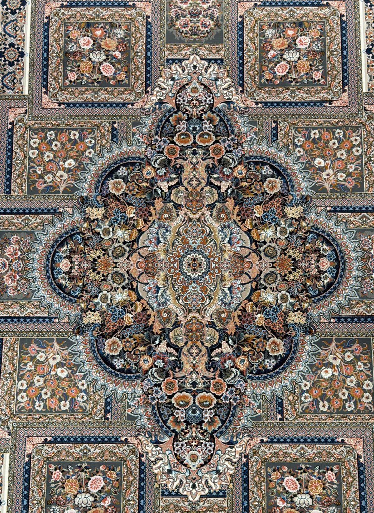 Milan, Grey - 1200 reed Persian machine-made carpet by Kazmi Carpets - view 2