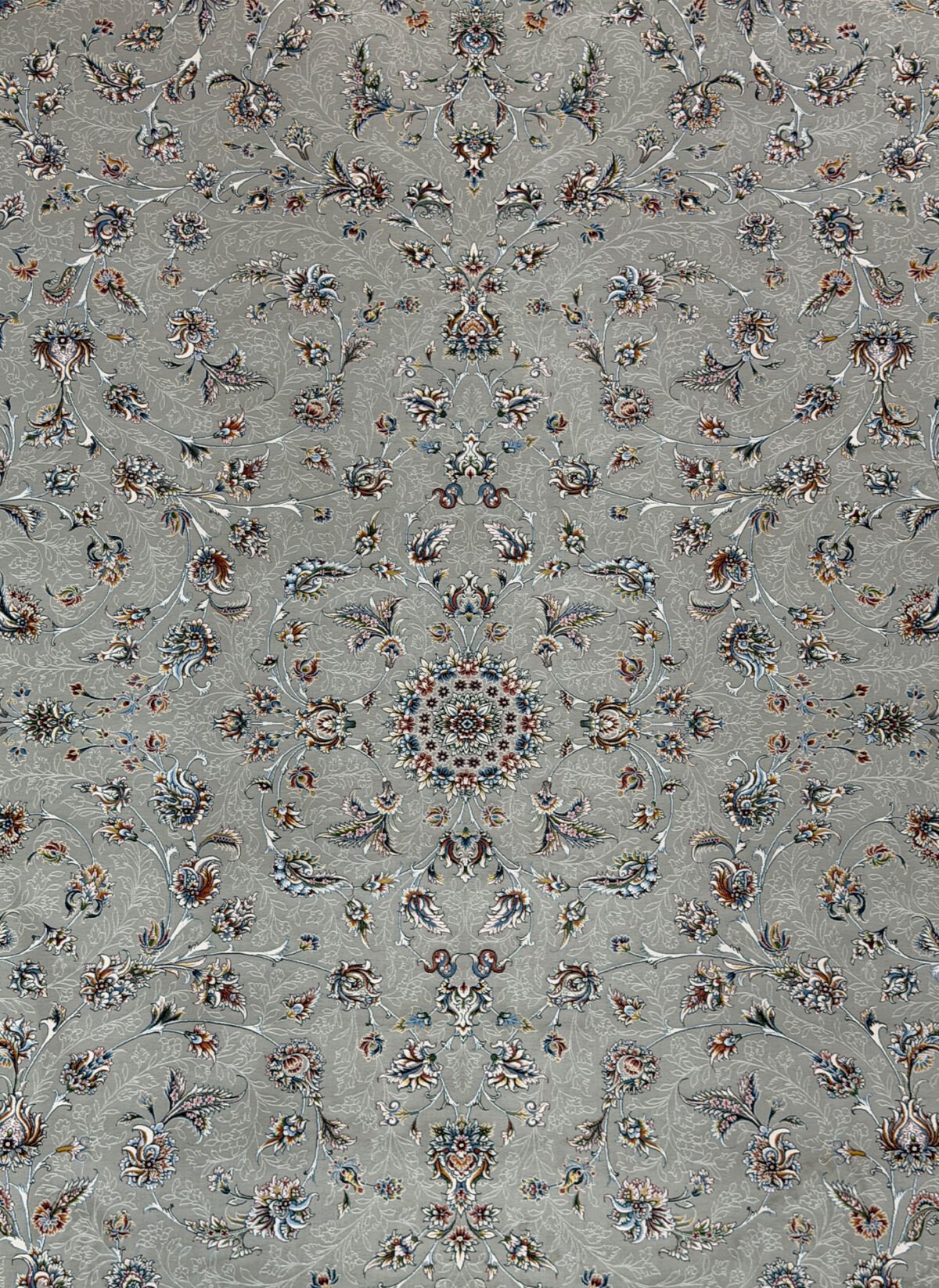 Saarang, Silver - 1200 reed Persian machine-made carpet by Kazmi Carpets - view 2