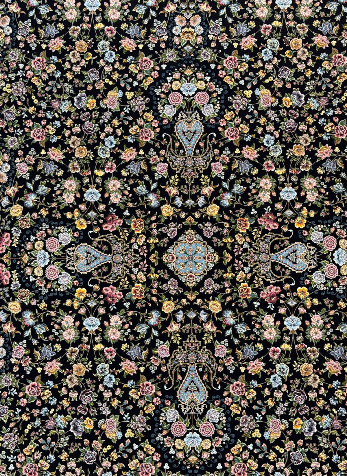 Kemiya , Black - 1200 reed Persian machine-made carpet by Kazmi Carpets - view 2