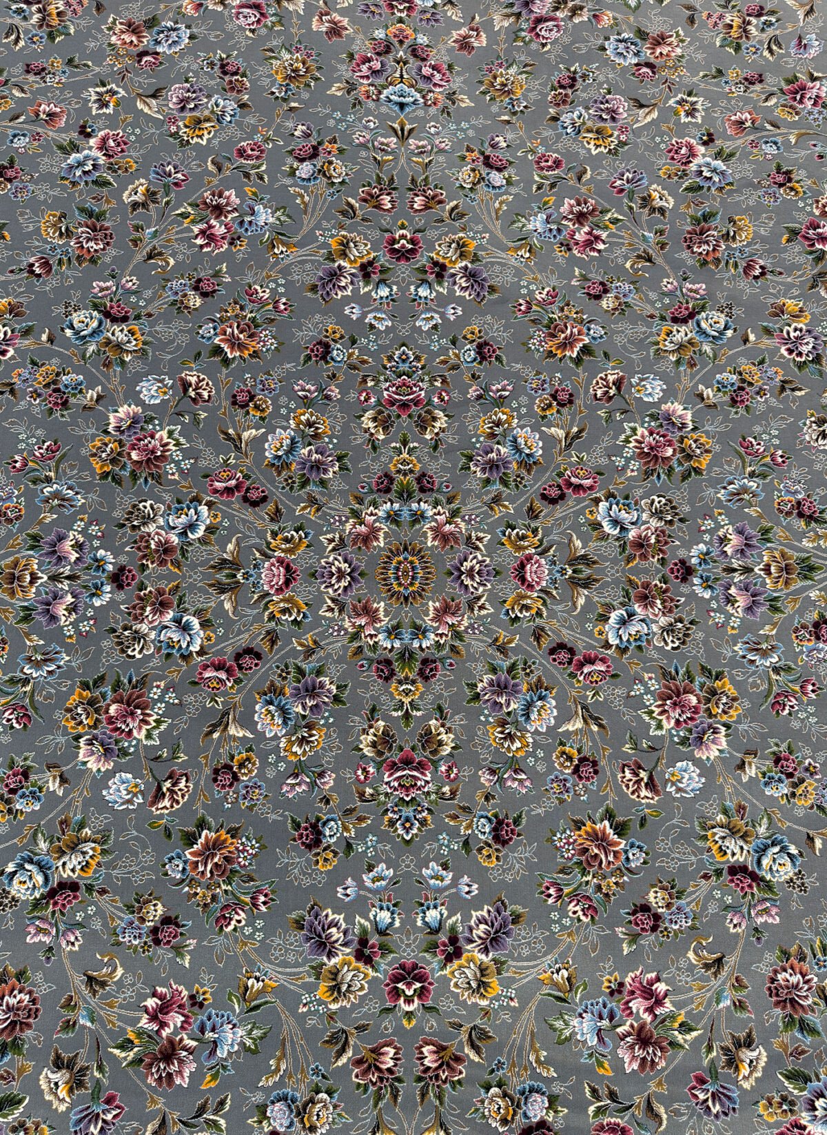 Dhorseen, Grey - 1200 reed Persian machine-made carpet by Kazmi Carpets - view 2