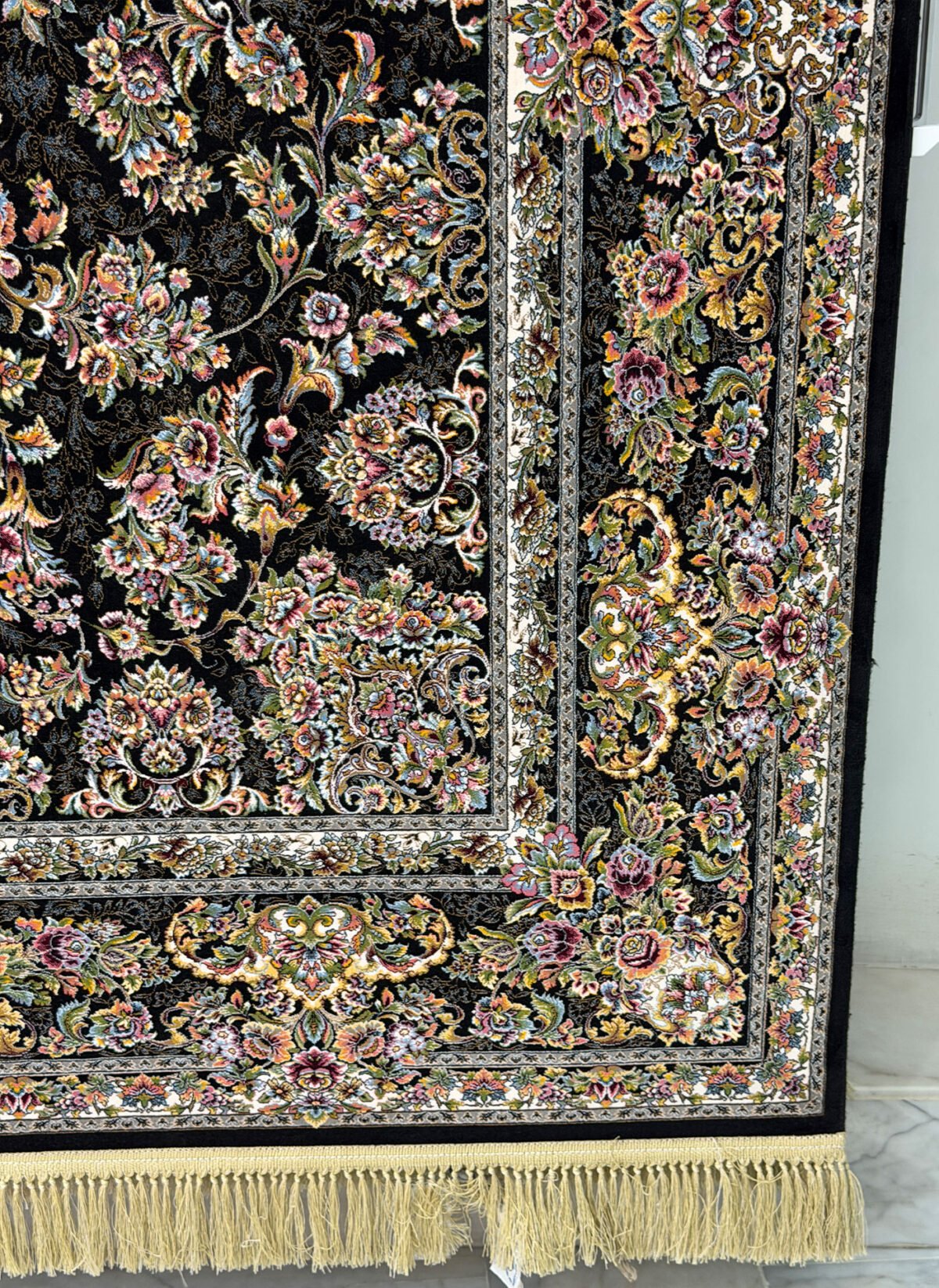 Maisoon, Black - 1200 reed Persian machine-made carpet by Kazmi Carpets - view 3