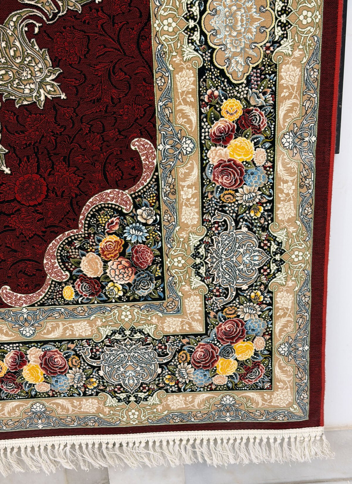 Sharukh, Red - 1200 reed Persian machine-made carpet by Kazmi Carpets - view 4