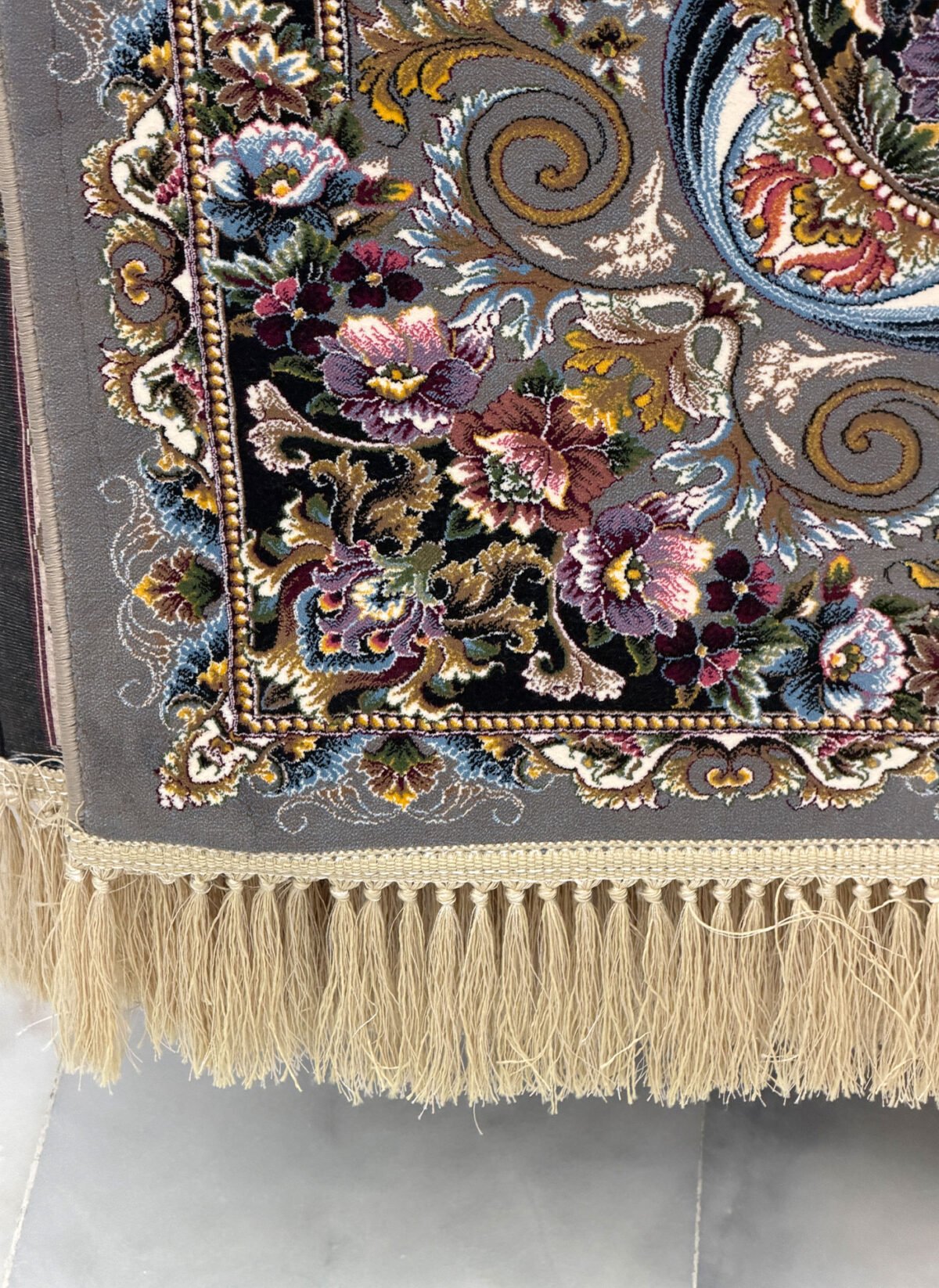Dhorseen, All Grey - 1200 reed Persian machine-made carpet by Kazmi Carpets - view 4