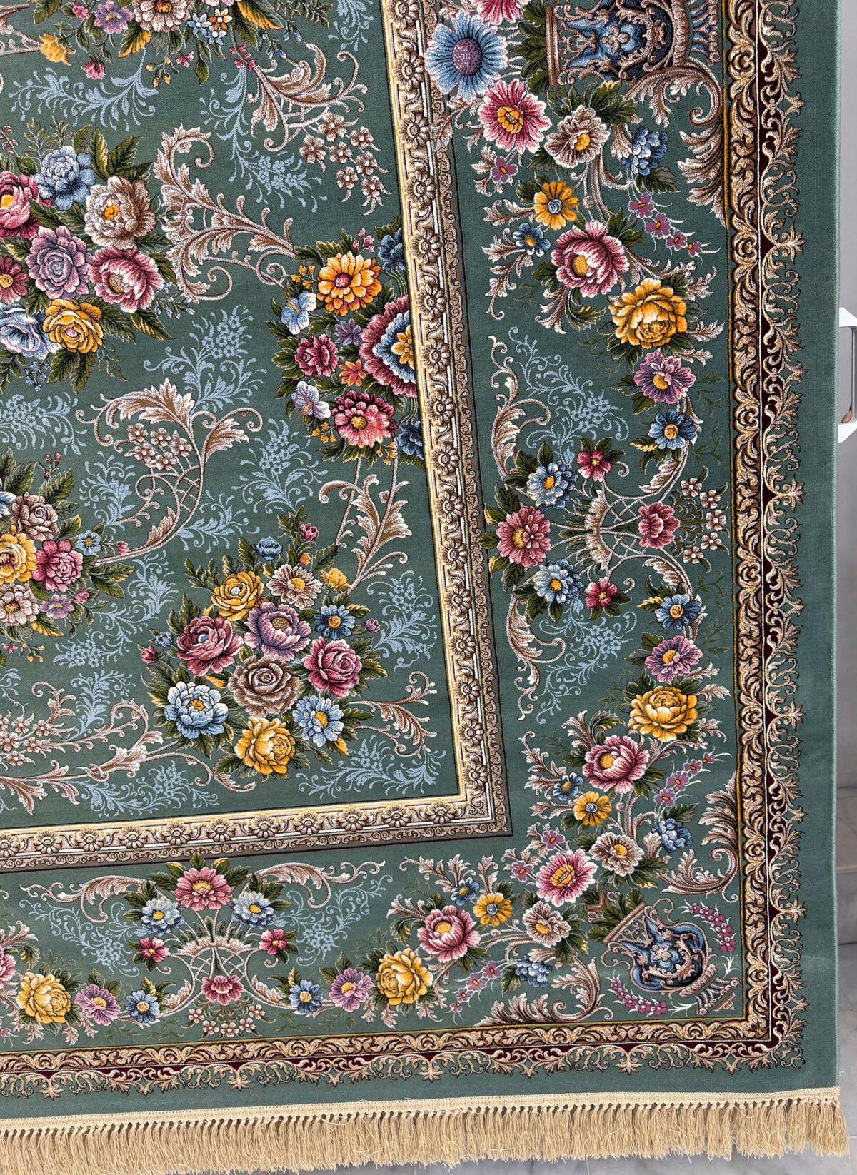 Aanashed, Grey - 1200 reed Persian machine-made carpet by Kazmi Carpets - view 4