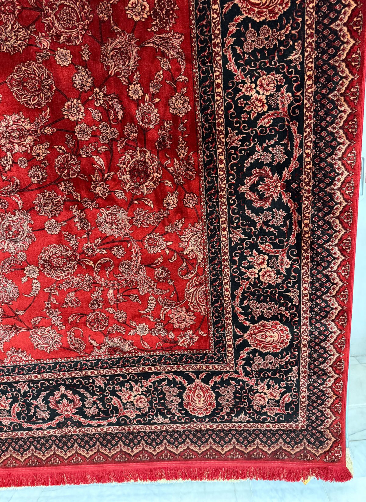 Shoka, Red - 1200 reed Persian machine-made carpet by Kazmi Carpets - view 4