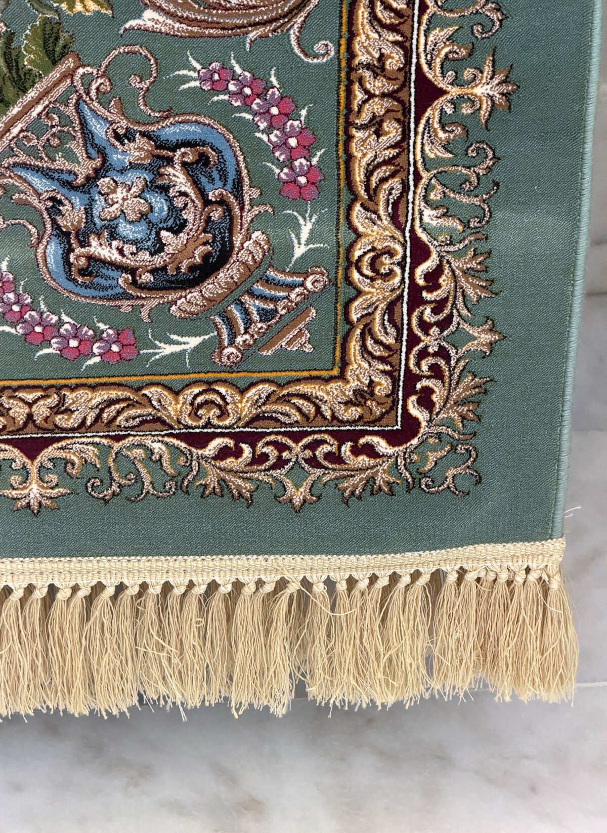 Aanashed, Grey - 1200 reed Persian machine-made carpet by Kazmi Carpets - view 5