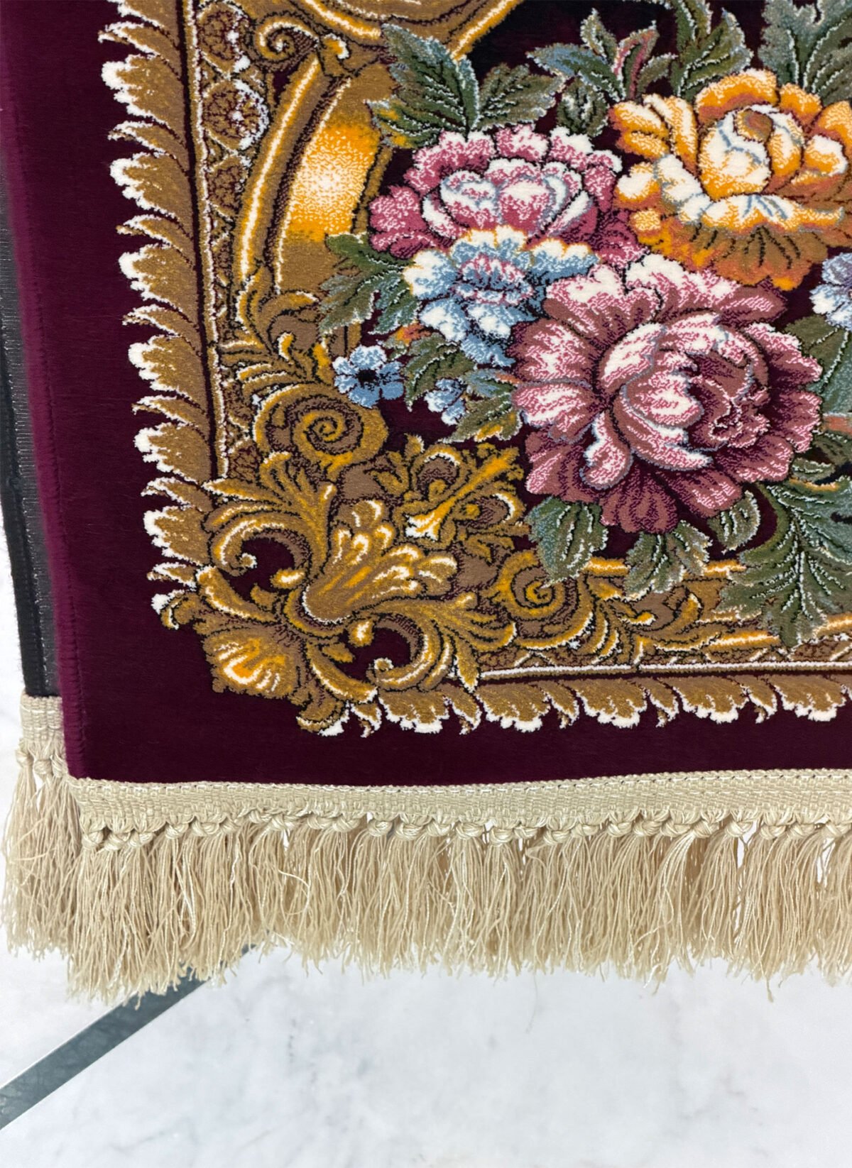 Hoozhan, Maroon - 1200 reed Persian machine-made carpet by Kazmi Carpets - view 5