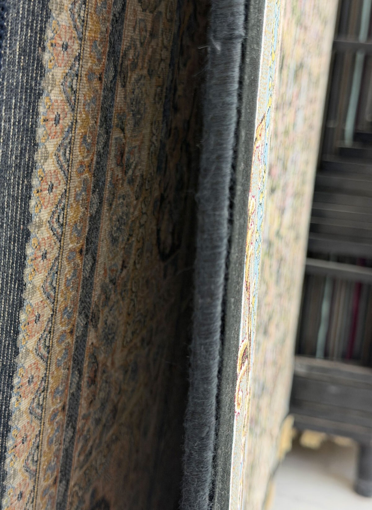 Kemiya , Black - 1200 reed Persian machine-made carpet by Kazmi Carpets - view 6