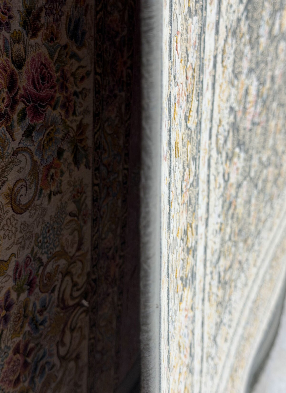 Shah Dukhth, Grey - 1500 reed Persian machine-made carpet by Kazmi Carpets - view 6