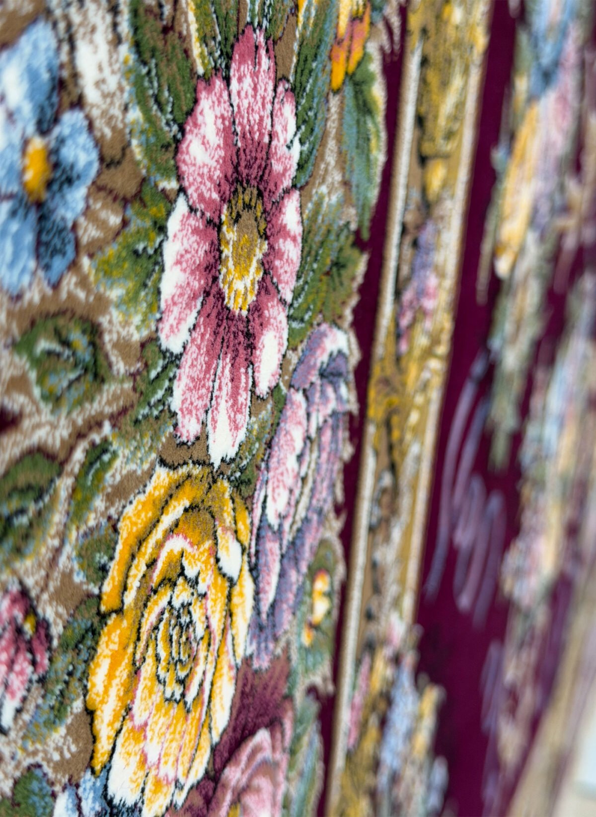 Hoozhan, Maroon - 1200 reed Persian machine-made carpet by Kazmi Carpets - view 7