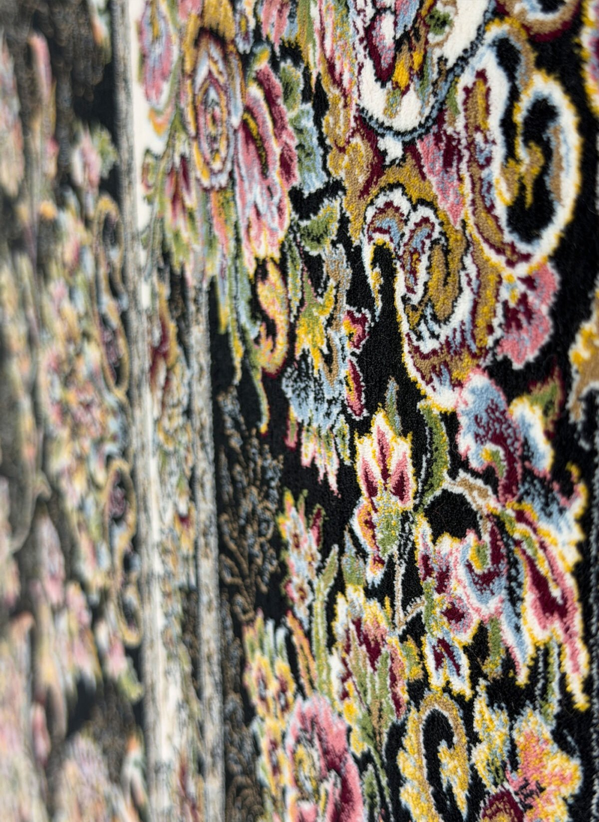 Maisoon, Black - 1200 reed Persian machine-made carpet by Kazmi Carpets - view 7