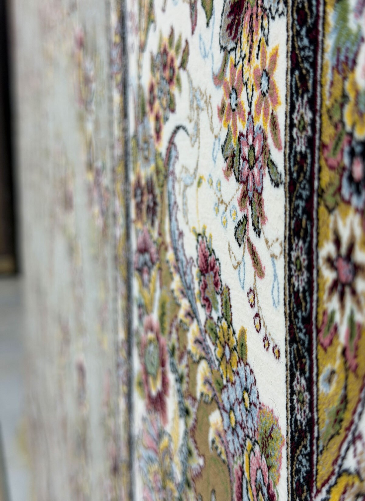 Asal, Grey - 1200 reed Persian machine-made carpet by Kazmi Carpets - view 7