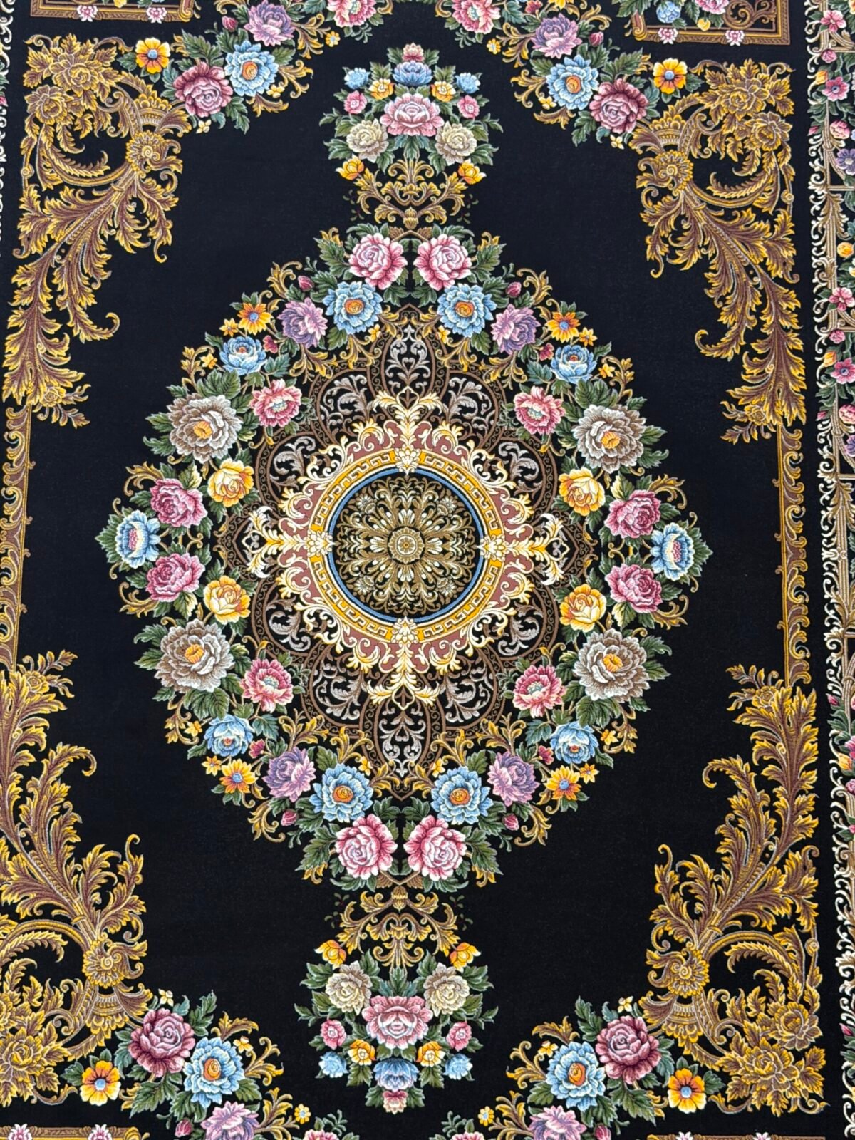 Haanis, Black - 1200 reed Persian machine-made carpet by Kazmi Carpets - view 2